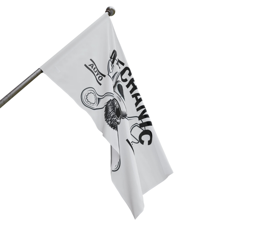 Wrench Army Mechanic Flag | Garage & Home Decor for Car Enthusiasts