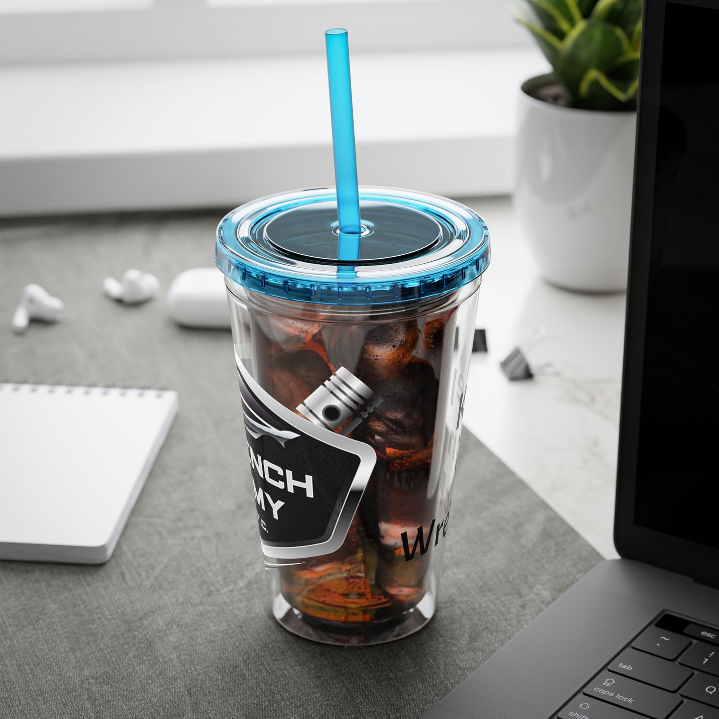 Wrench Army Sunsplash Tumbler with Straw