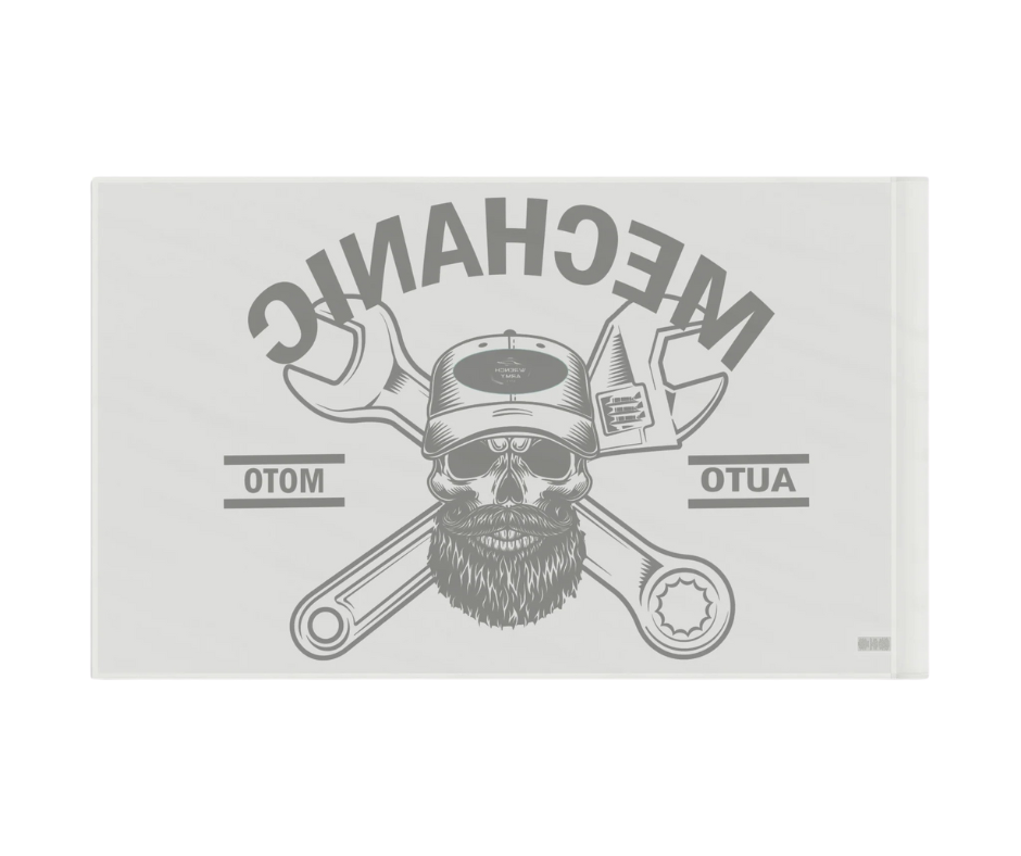 Wrench Army Mechanic Flag | Garage & Home Decor for Car Enthusiasts