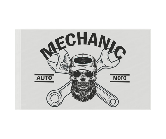Wrench Army Mechanic Flag | Garage & Home Decor for Car Enthusiasts