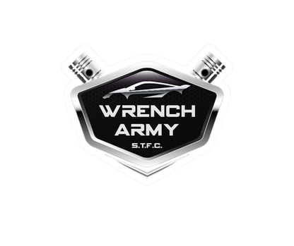 Wrench Army Vinyl Decals | Kiss-Cut Stickers for Mechanics & Gearheads