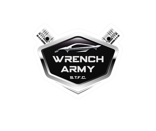 Wrench Army Vinyl Decals | Kiss-Cut Stickers for Mechanics & Gearheads