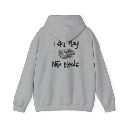 The Mechanic’s Anthem: “I Still Play With Blocks” Premium Garage Hoodie