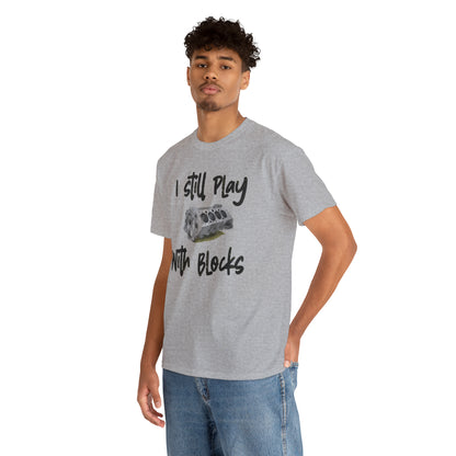Play with Blocks Tee | Engine Block T-Shirt for Car Enthusiasts & Gearheads
