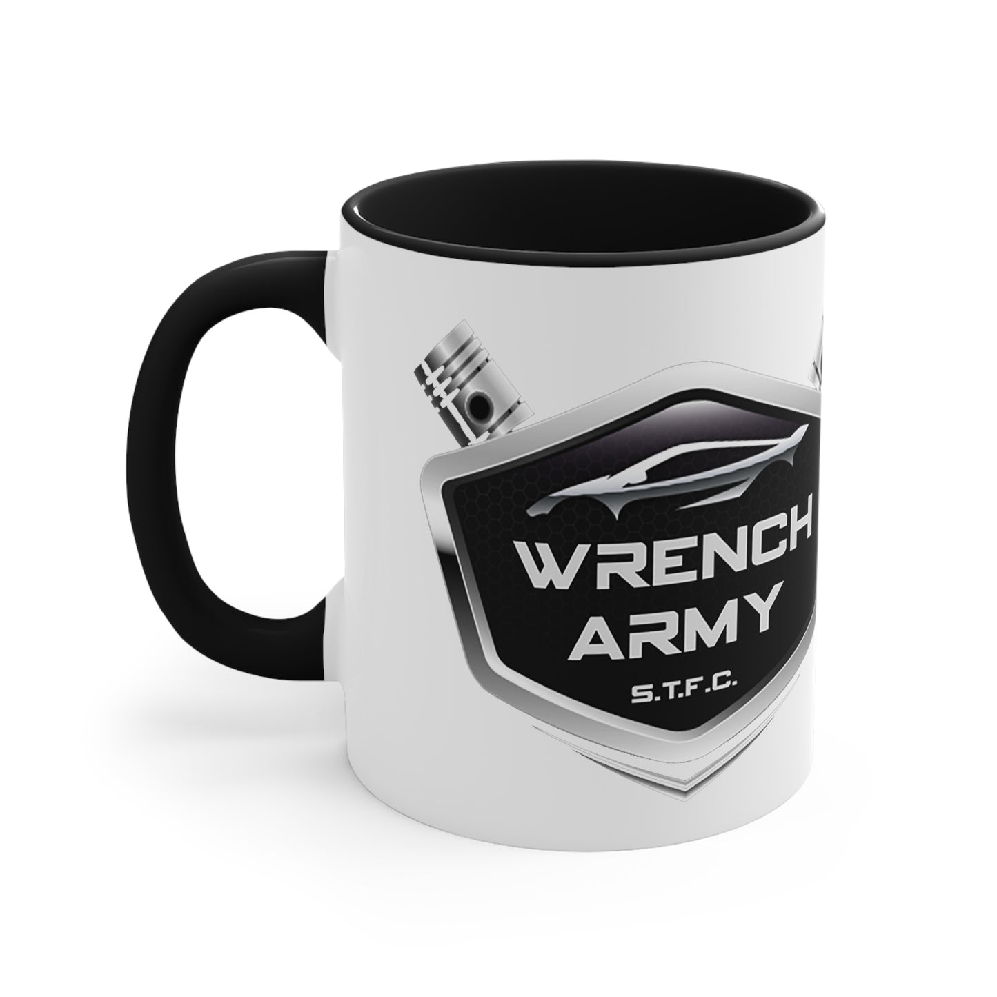 Wrench Army Coffee Mug | Two-Tone Ceramic Cup for Mechanics & Gearheads