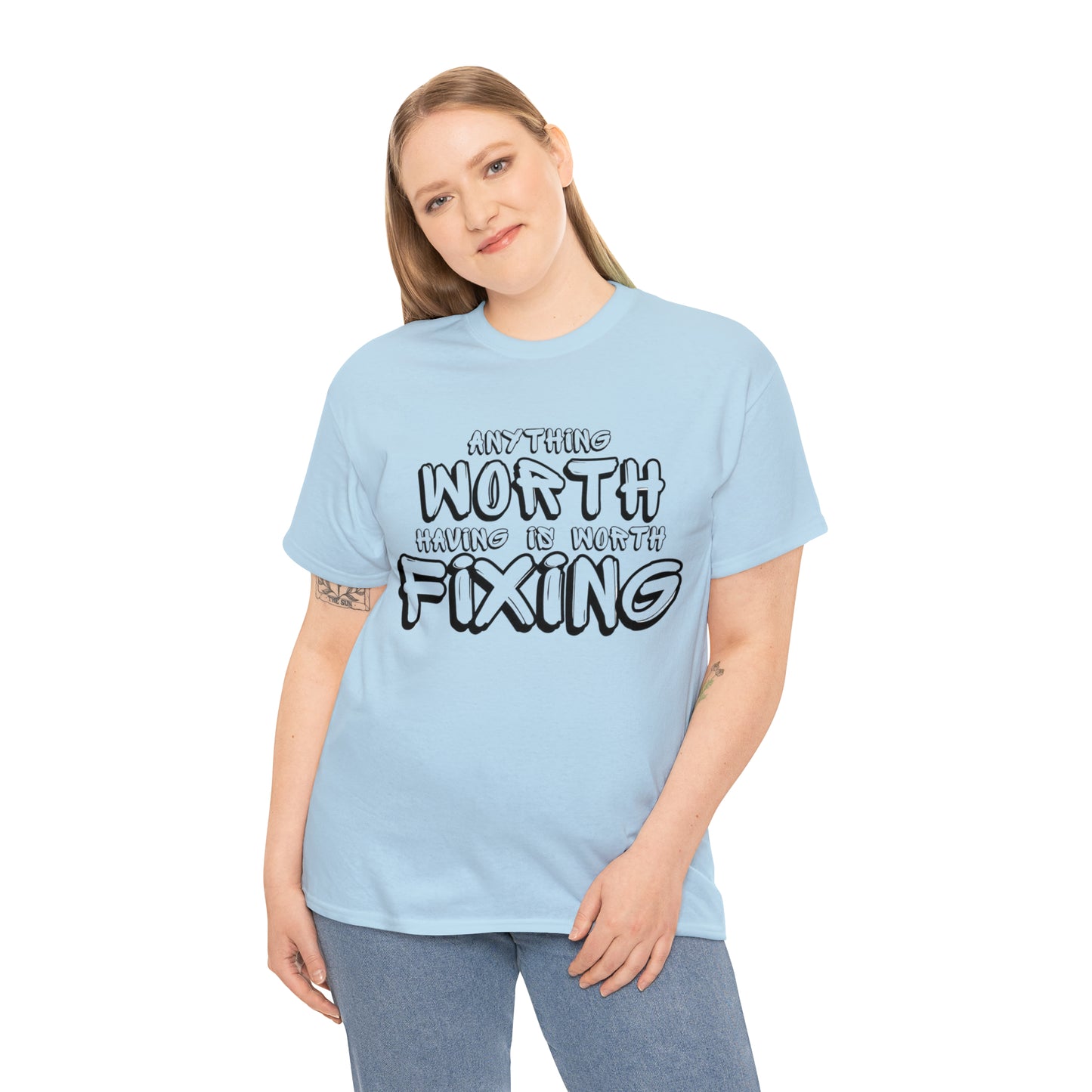 Anything Worth Fixing Tee | Car Enthusiast T-Shirt for Auto Mechanics & Gearheads
