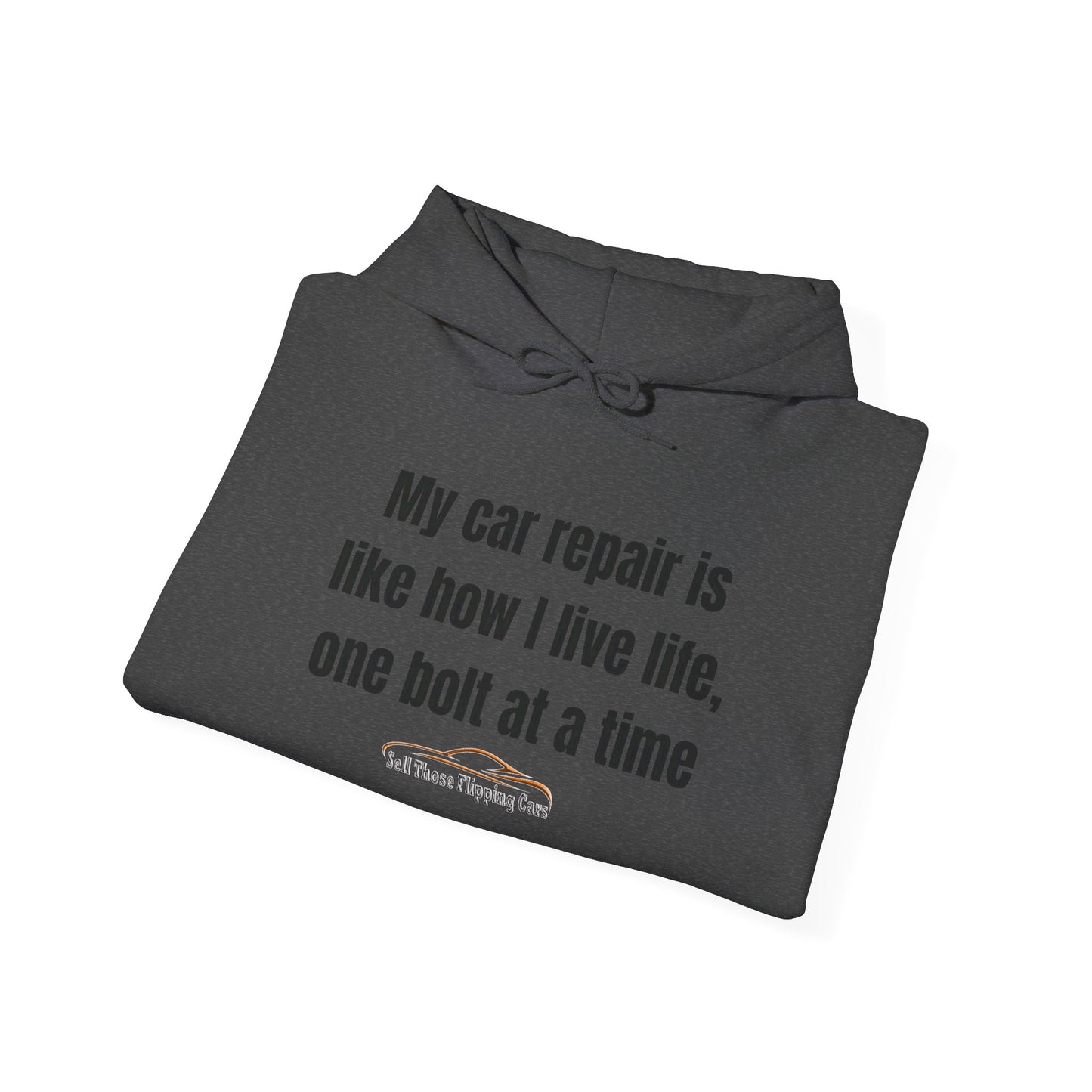 The Mechanic’s Motto: “One Bolt at a Time” Car Repair Hoodie