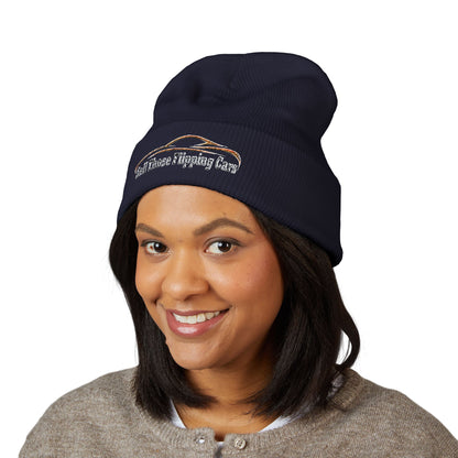 Sell Those Flipping Cars – Rugged Embroidered Gearhead Beanie