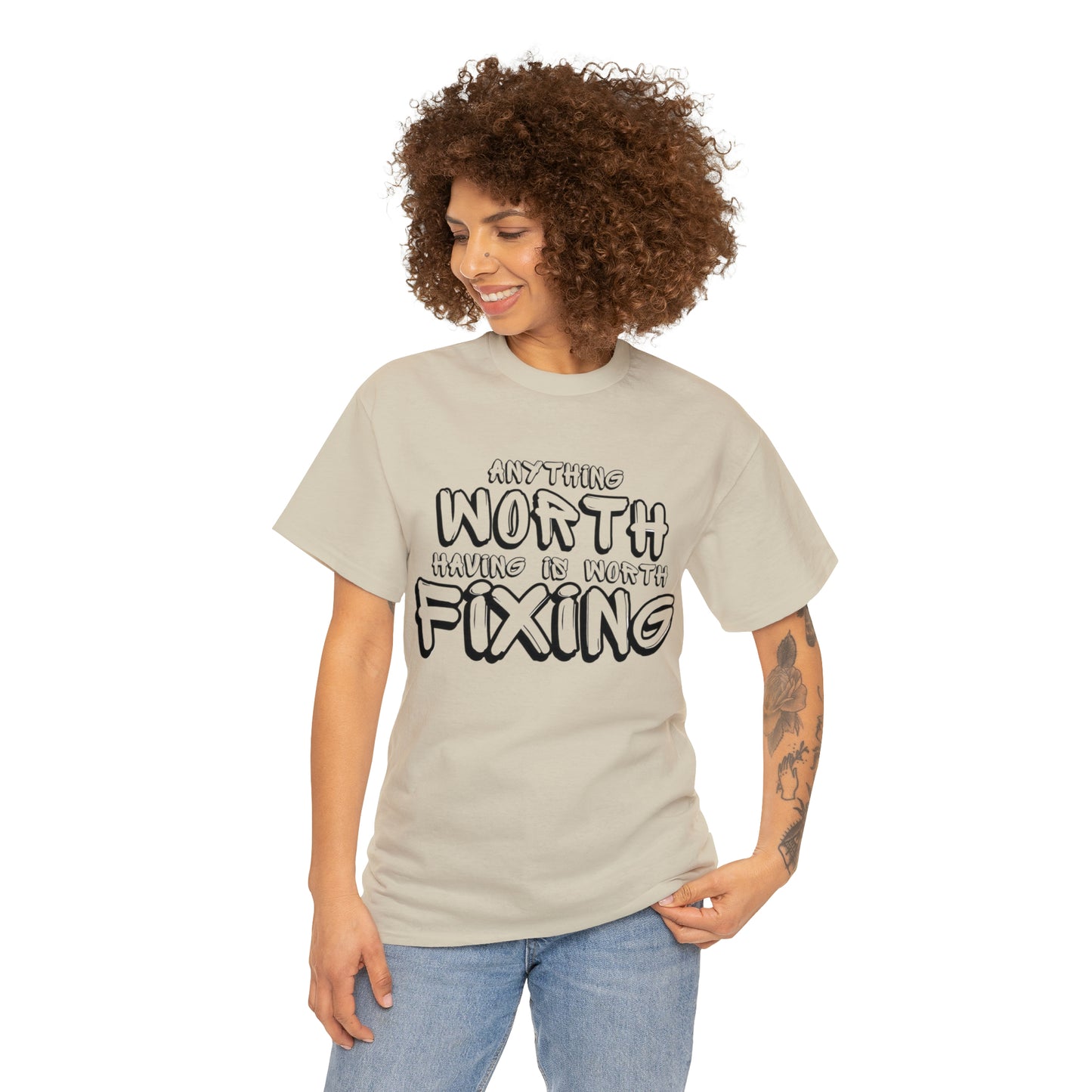 Anything Worth Fixing Tee | Car Enthusiast T-Shirt for Auto Mechanics & Gearheads