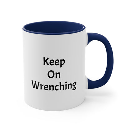 Wrench Army Coffee Mug | Two-Tone Ceramic Cup for Mechanics & Gearheads