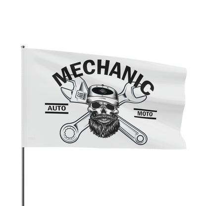 Wrench Army Mechanic Flag | Garage & Home Decor for Car Enthusiasts