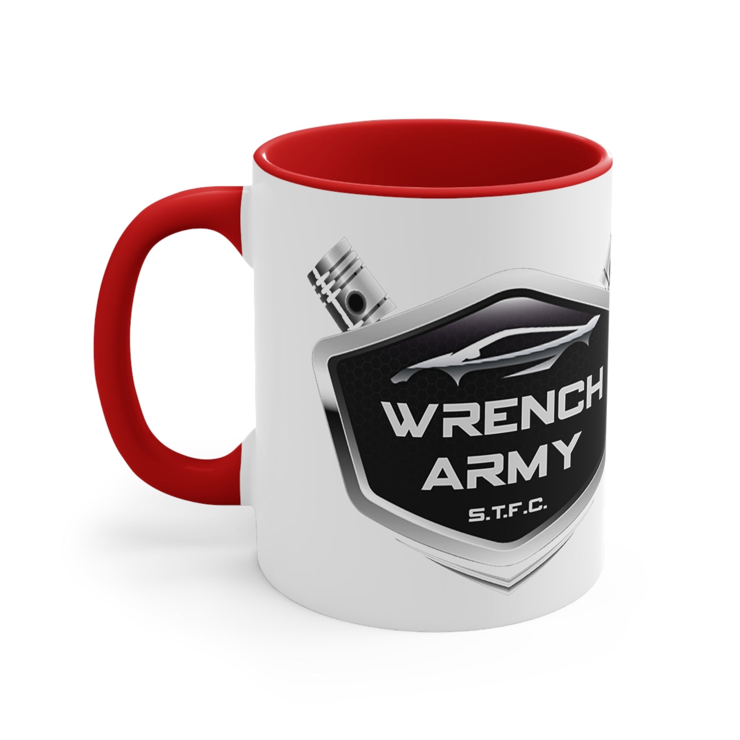 Wrench Army Coffee Mug | Two-Tone Ceramic Cup for Mechanics & Gearheads