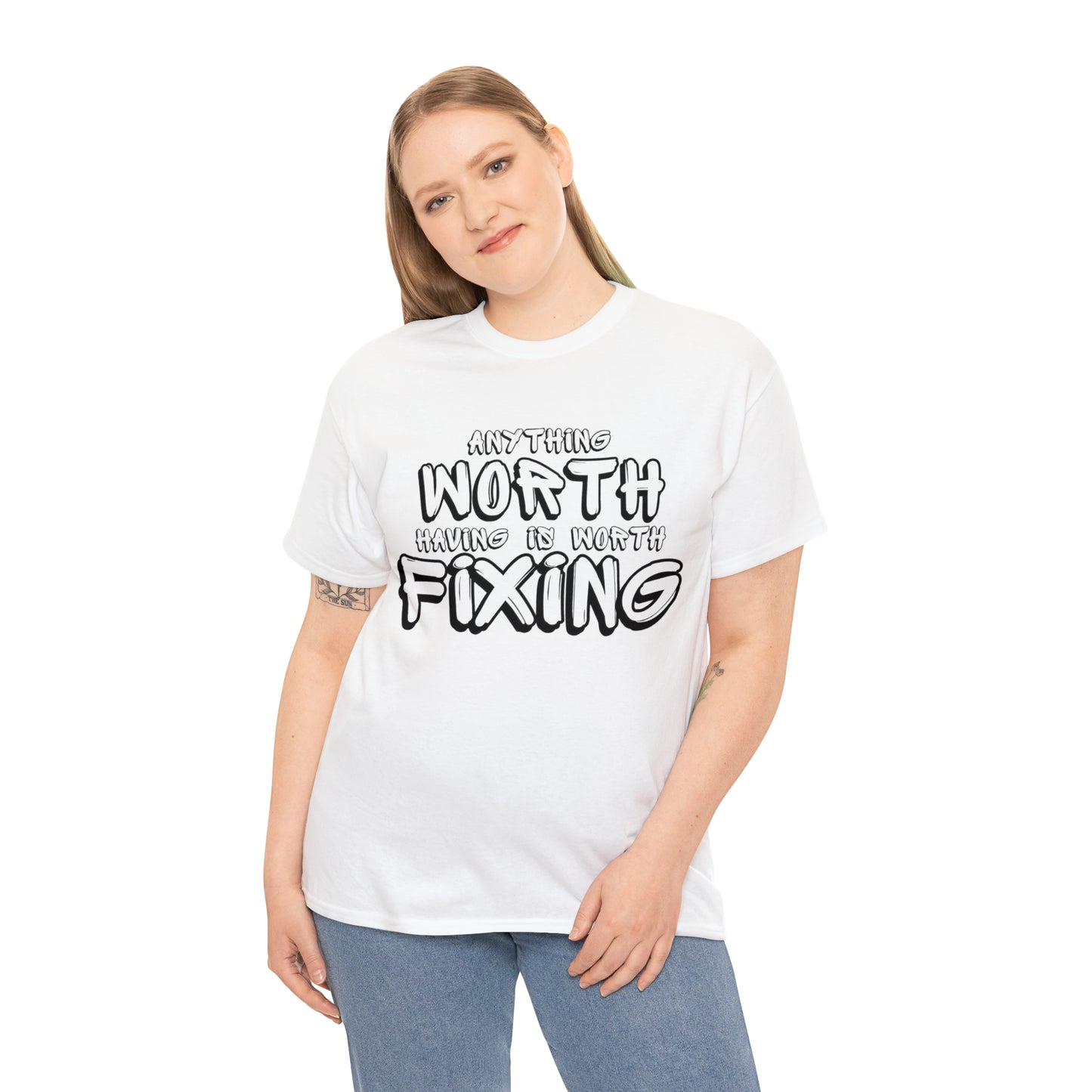 Anything Worth Fixing Tee | Car Enthusiast T-Shirt for Auto Mechanics & Gearheads