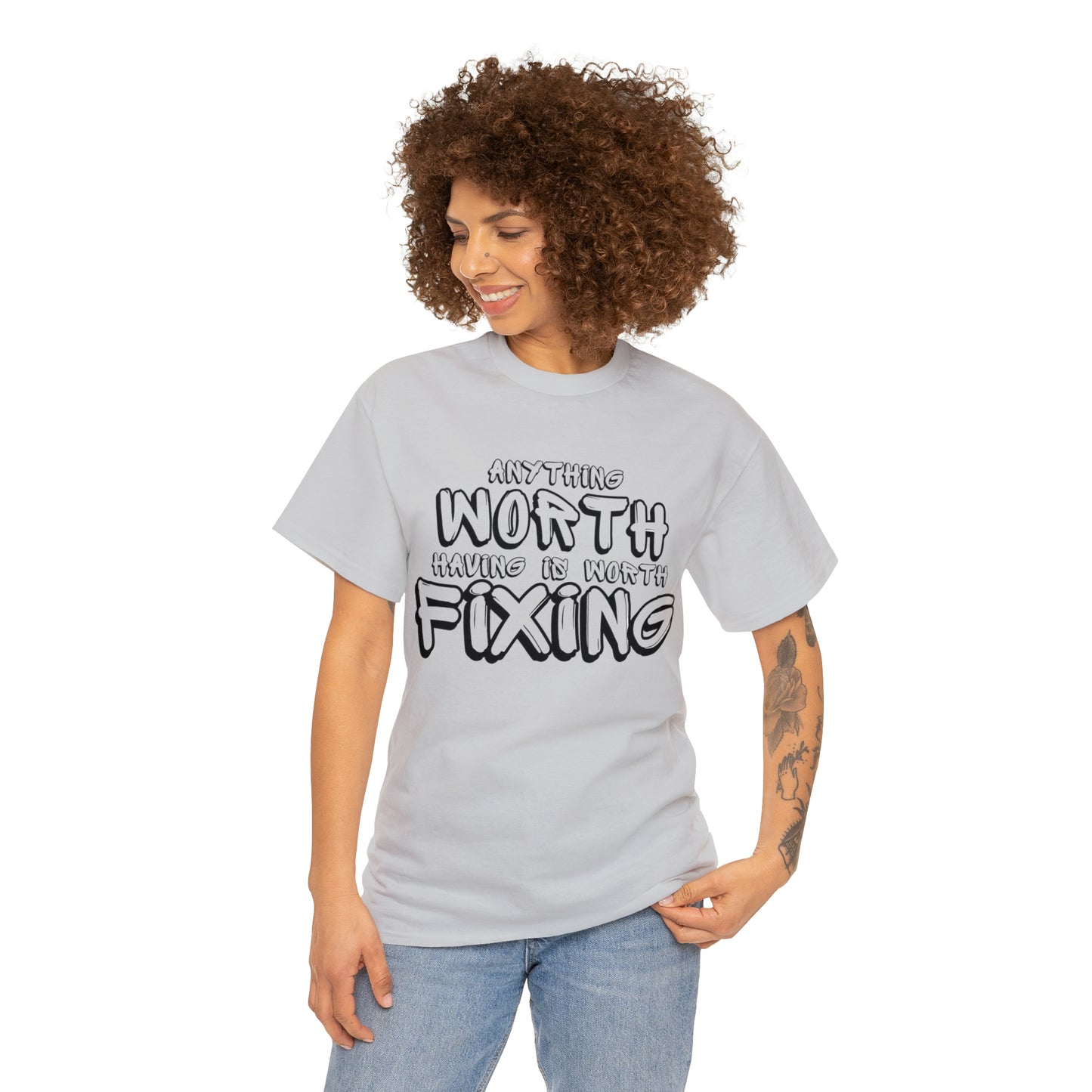 Anything Worth Fixing Tee | Car Enthusiast T-Shirt for Auto Mechanics & Gearheads