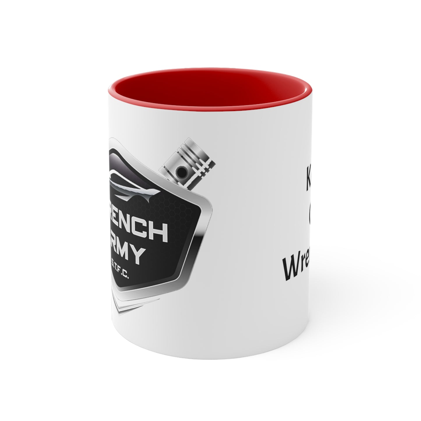 Wrench Army Coffee Mug | Two-Tone Ceramic Cup for Mechanics & Gearheads