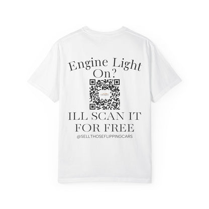 STFC "Engine Light Out?" QR Code Tee – Premium Comfort Colors Edition
