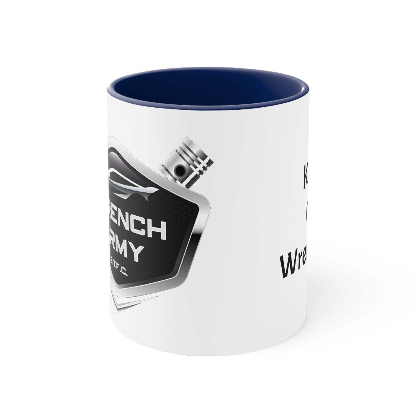 Wrench Army Coffee Mug | Two-Tone Ceramic Cup for Mechanics & Gearheads