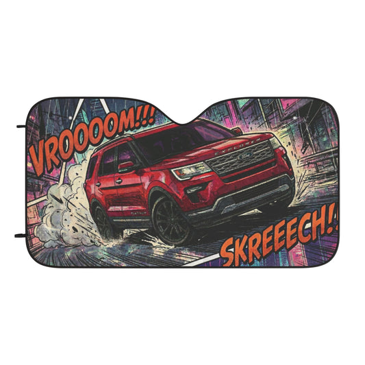 VROOOM: The STFC Comic-Book Car Sun Shade
