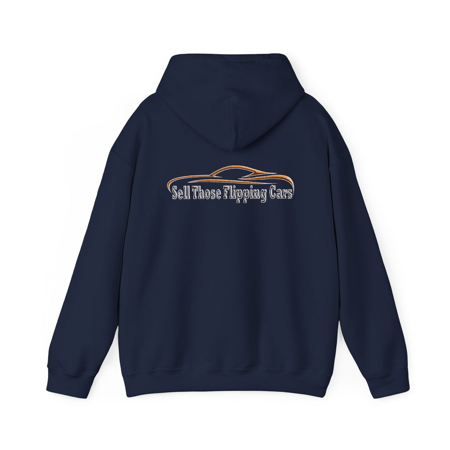 The Wrench & Hustle Hoodie (Classic Logo Edition) – Sell Those Flipping Cars Sweatshirt