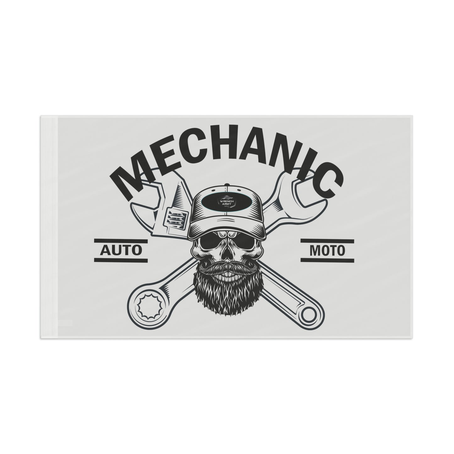 Wrench Army Mechanic Flag | Garage & Home Decor for Car Enthusiasts