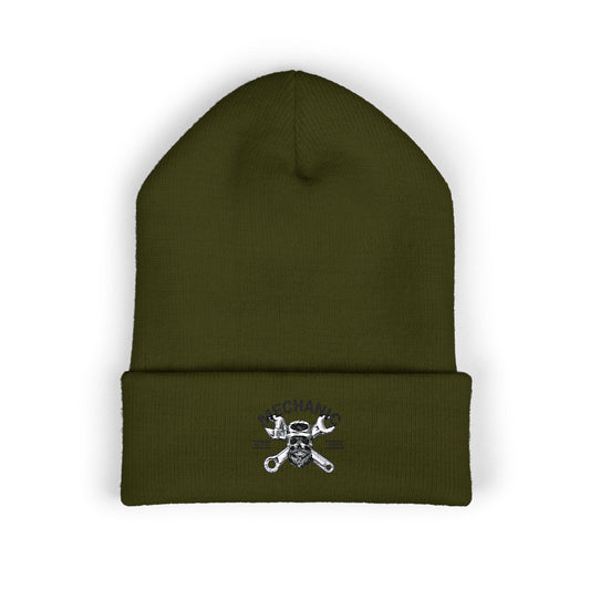 The Wrench Army: Embroidered "Lead Tech" Skeleton Beanie