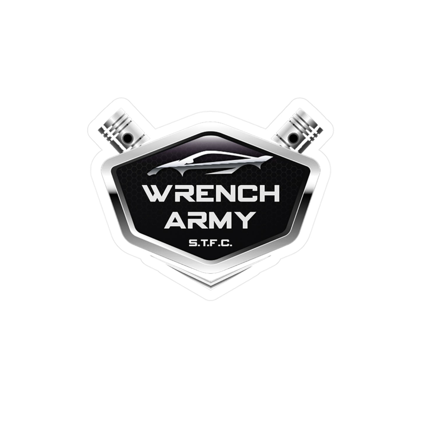 Wrench Army Vinyl Decals | Kiss-Cut Stickers for Mechanics & Gearheads