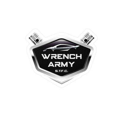 Wrench Army Vinyl Decals | Kiss-Cut Stickers for Mechanics & Gearheads