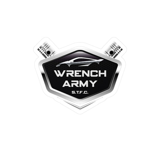 Wrench Army Vinyl Decals | Kiss-Cut Stickers for Mechanics & Gearheads
