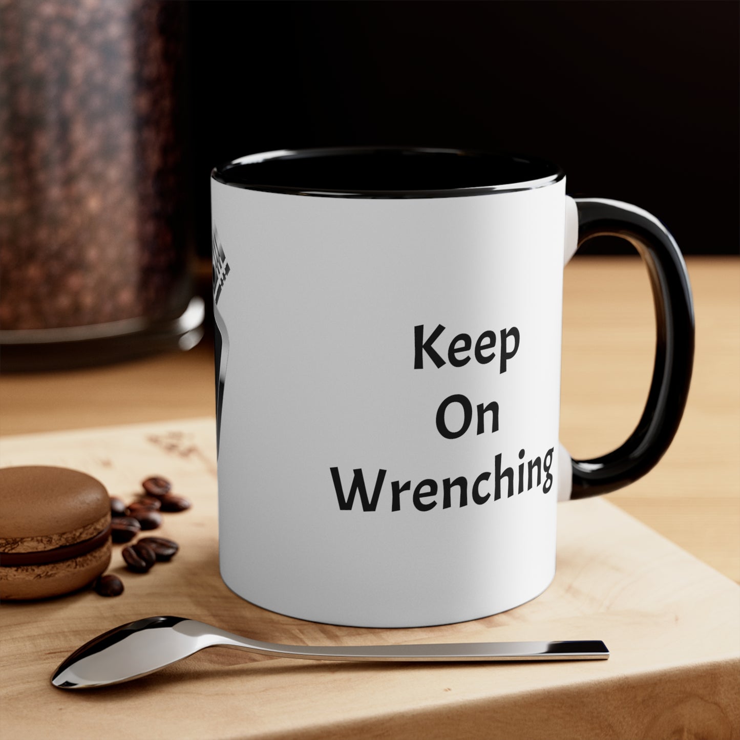 Wrench Army Coffee Mug | Two-Tone Ceramic Cup for Mechanics & Gearheads