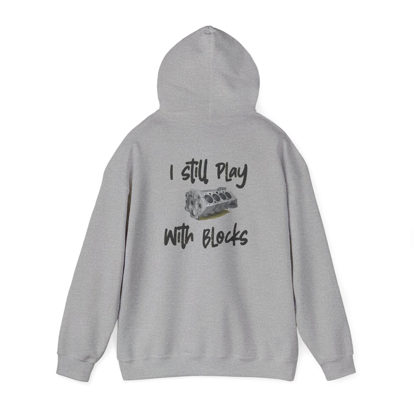 The Mechanic’s Anthem: “I Still Play With Blocks” Premium Garage Hoodie