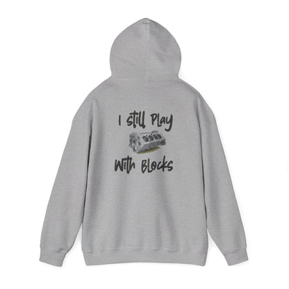 The Mechanic’s Anthem: “I Still Play With Blocks” Premium Garage Hoodie