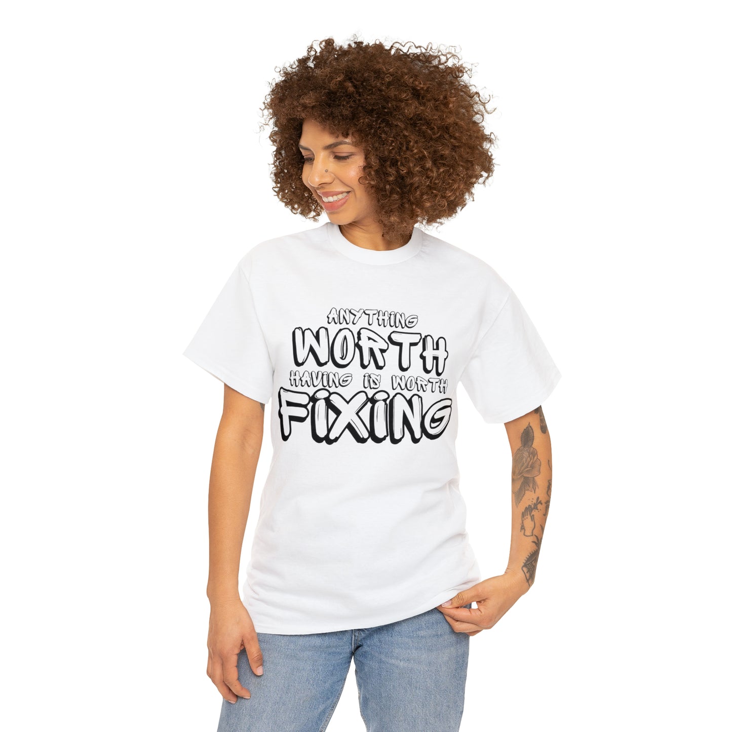 Anything Worth Fixing Tee | Car Enthusiast T-Shirt for Auto Mechanics & Gearheads