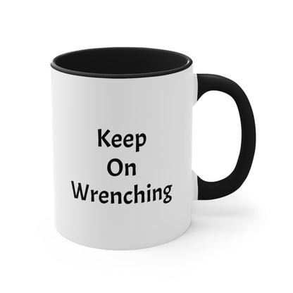 Wrench Army Coffee Mug | Two-Tone Ceramic Cup for Mechanics & Gearheads