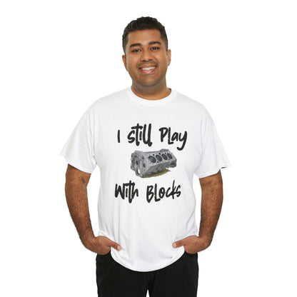 Play with Blocks Tee | Engine Block T-Shirt for Car Enthusiasts & Gearheads