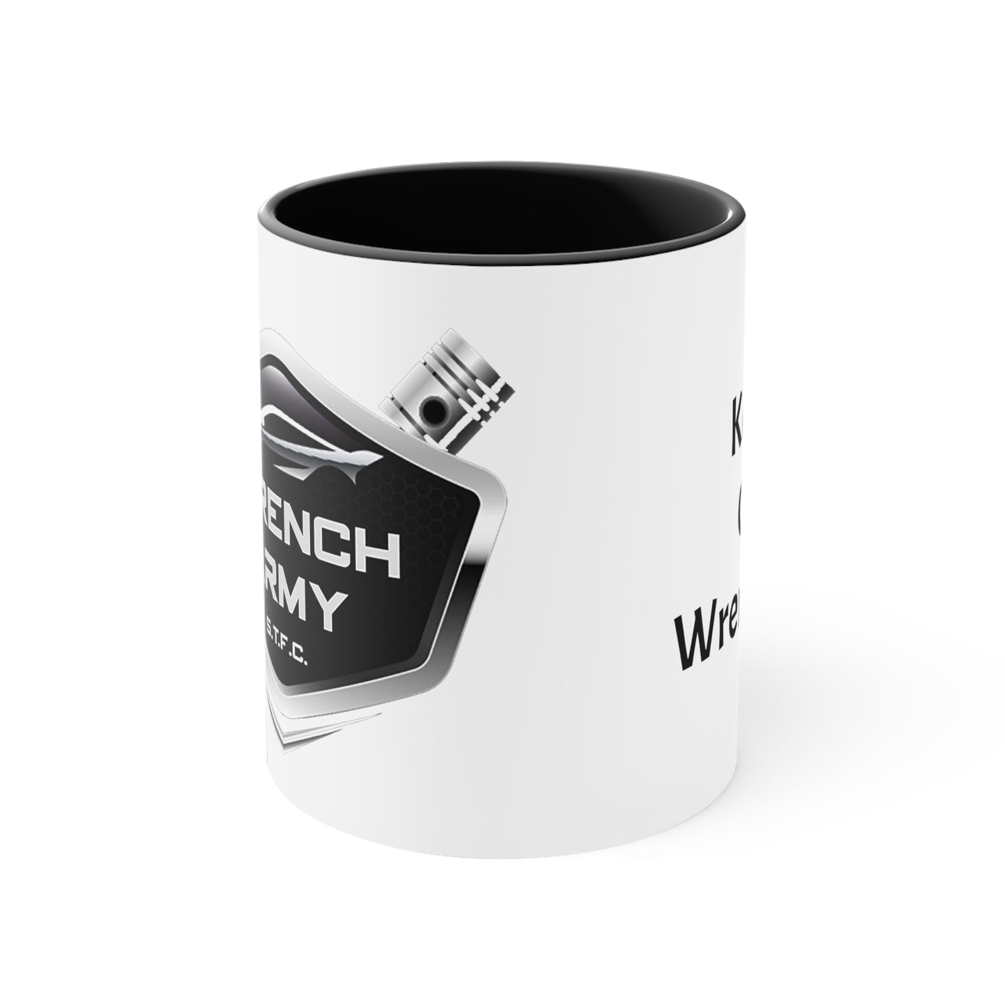 Wrench Army Coffee Mug | Two-Tone Ceramic Cup for Mechanics & Gearheads