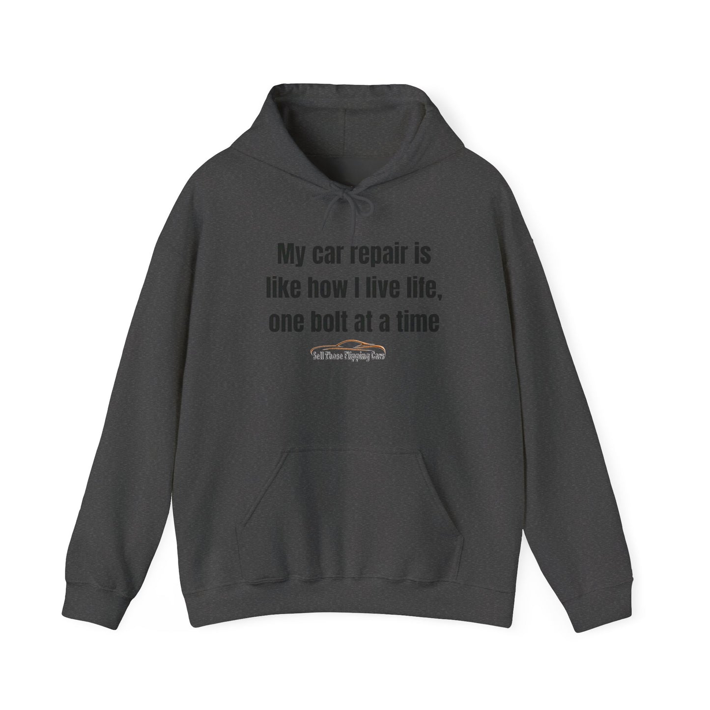 The Mechanic’s Motto: “One Bolt at a Time” Car Repair Hoodie