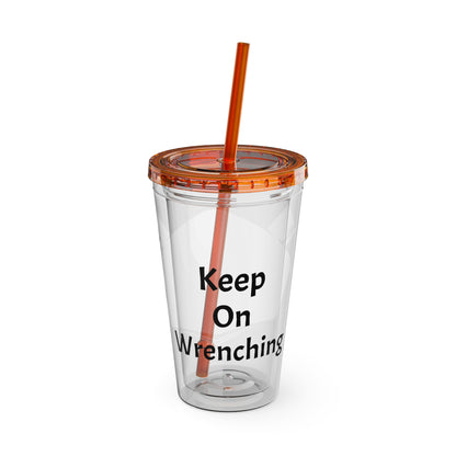 Wrench Army Sunsplash Tumbler with Straw