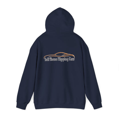 The Wrench & Hustle Hoodie (Classic Logo Edition) – Sell Those Flipping Cars Sweatshirt