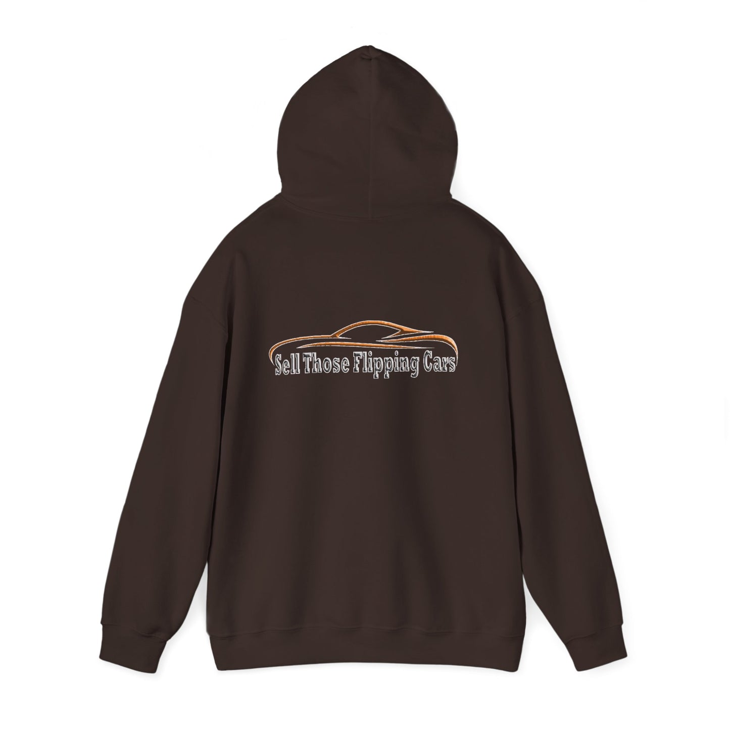 The Wrench & Hustle Hoodie (Classic Logo Edition) – Sell Those Flipping Cars Sweatshirt