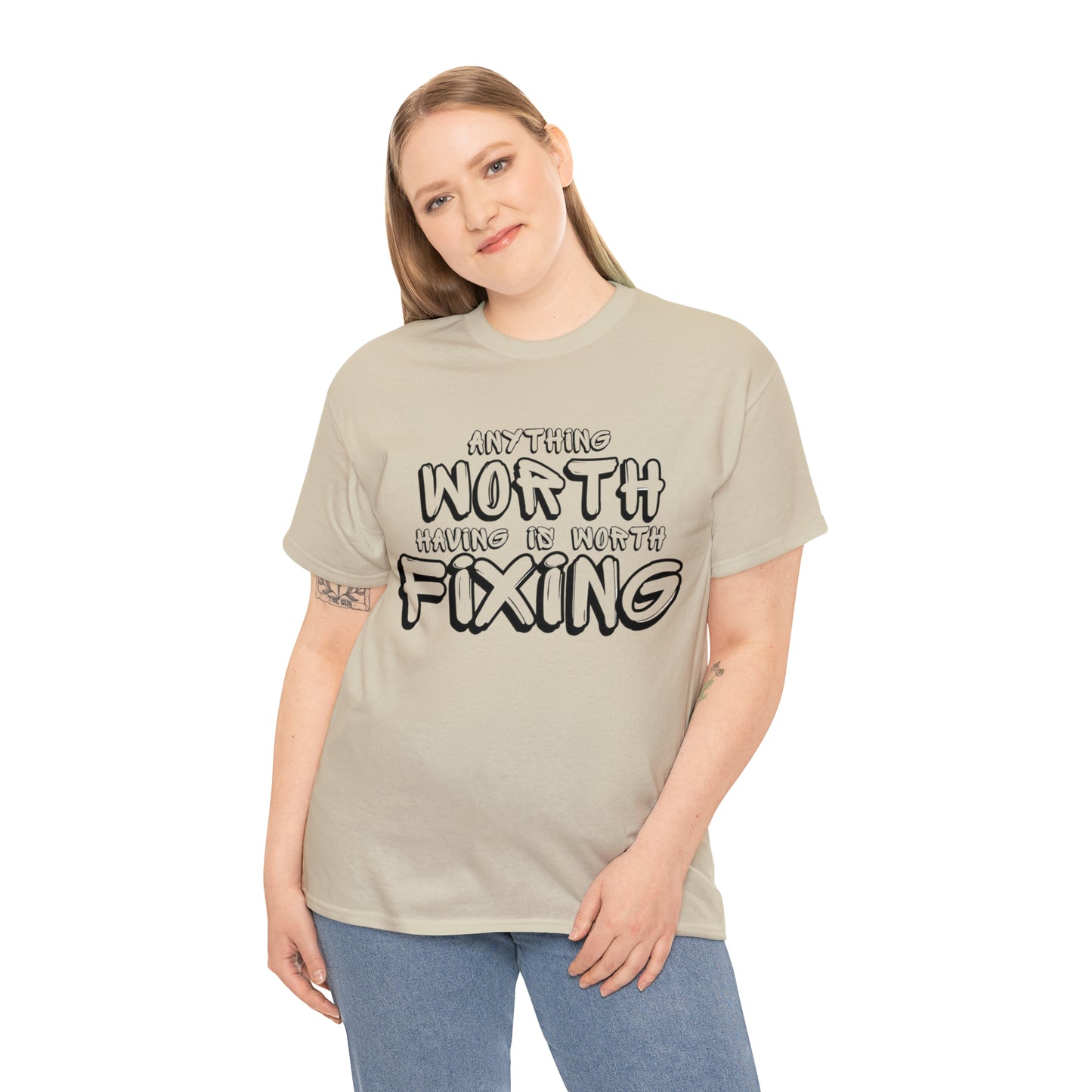 Anything Worth Fixing Tee | Car Enthusiast T-Shirt for Auto Mechanics & Gearheads