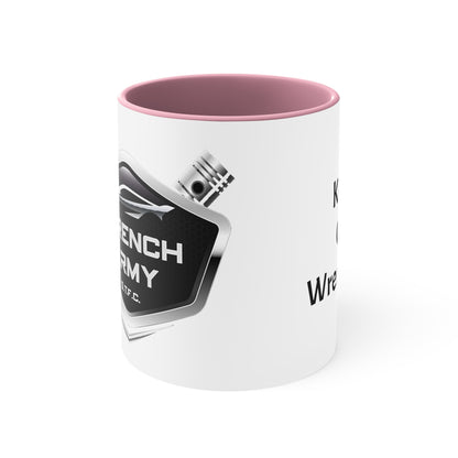 Wrench Army Coffee Mug | Two-Tone Ceramic Cup for Mechanics & Gearheads