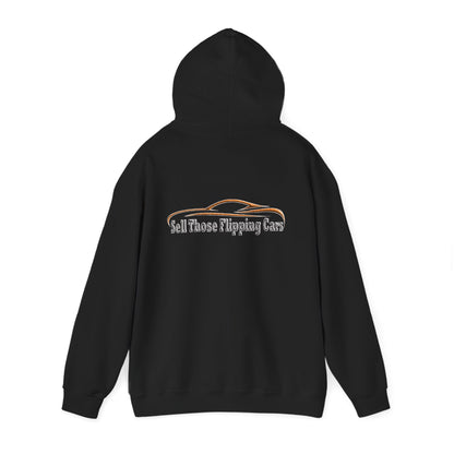 The Wrench & Hustle Hoodie (Classic Logo Edition) – Sell Those Flipping Cars Sweatshirt