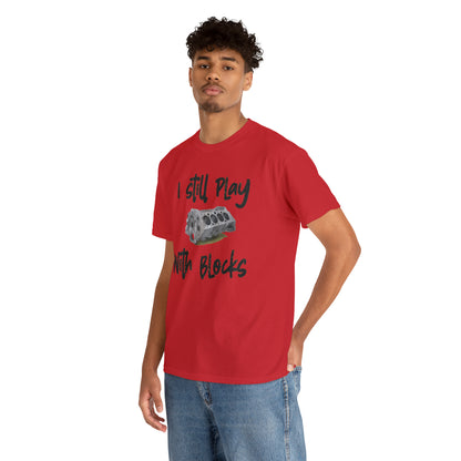 Play with Blocks Tee | Engine Block T-Shirt for Car Enthusiasts & Gearheads