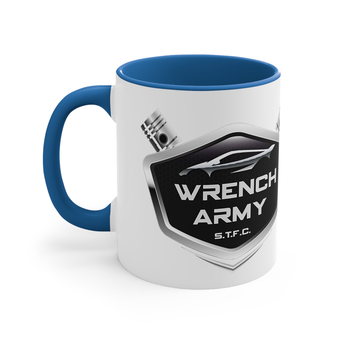 Wrench Army Coffee Mug | Two-Tone Ceramic Cup for Mechanics & Gearheads