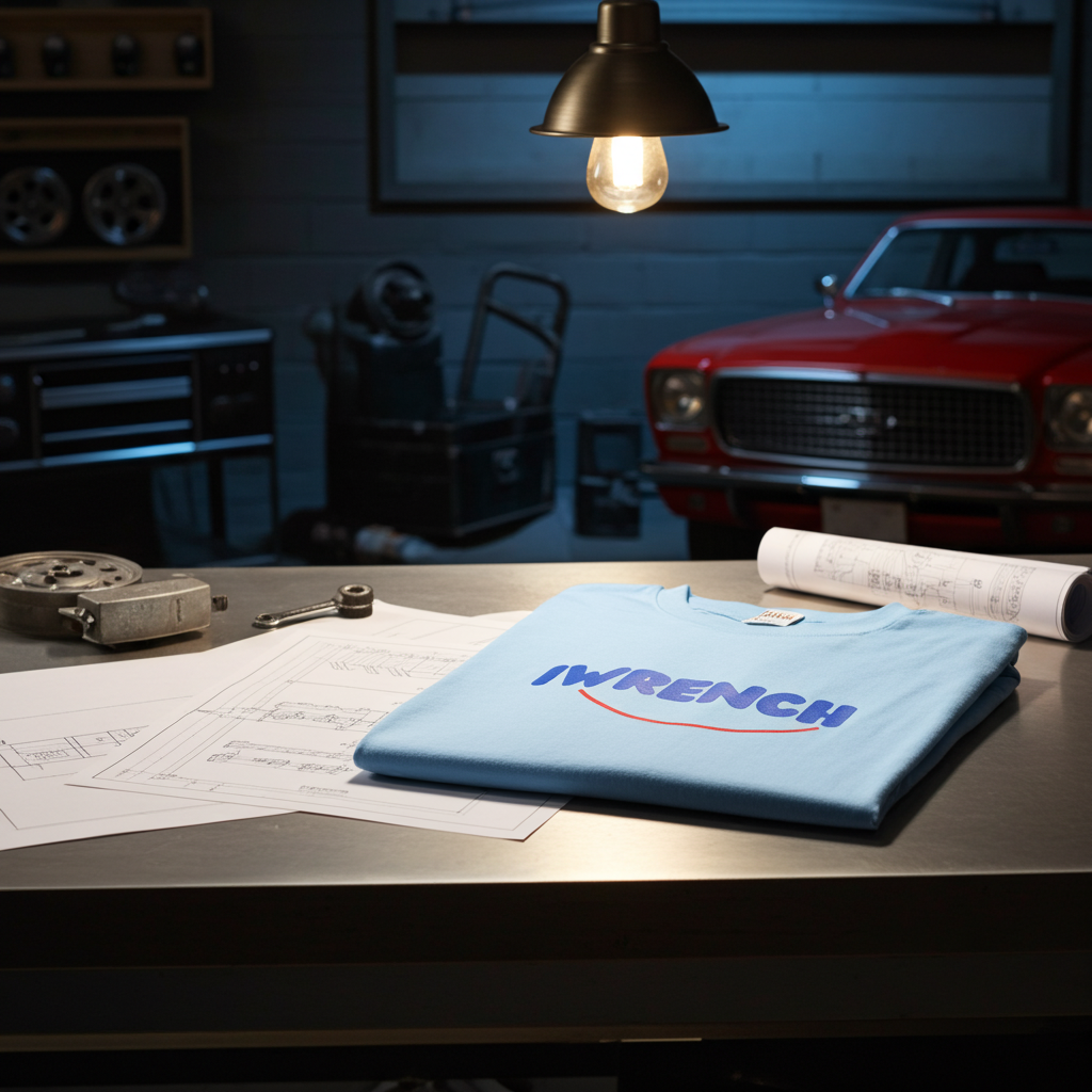 IWRENCH Tee | Classic Cotton Mechanic T-Shirt for DIY Auto Enthusiasts