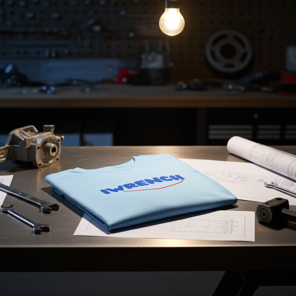 IWRENCH Tee | Classic Cotton Mechanic T-Shirt for DIY Auto Enthusiasts