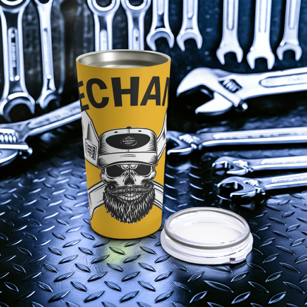 Mechanic Tumbler | 20oz Stainless Steel Travel Mug for Auto Enthusiasts & Gearheads