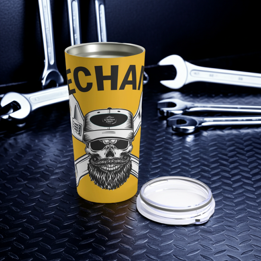 Mechanic Tumbler | 20oz Stainless Steel Travel Mug for Auto Enthusiasts & Gearheads